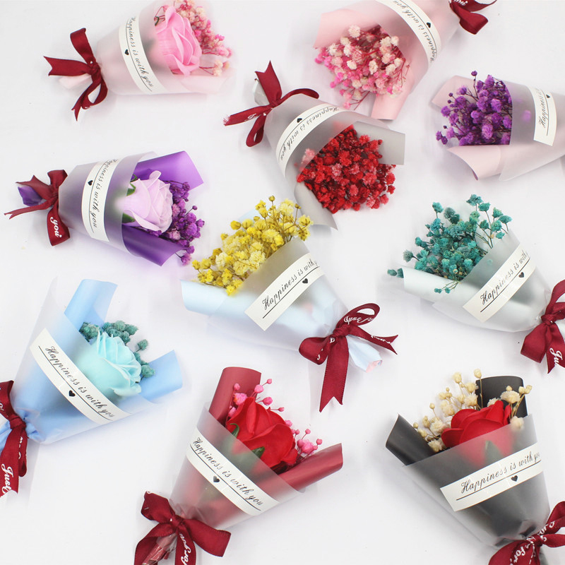 ช่อดอกยิปโซฟิลลาแห้งธรรมชาติขน - Dried Flower Bunch บทวิจารณ์และราคา