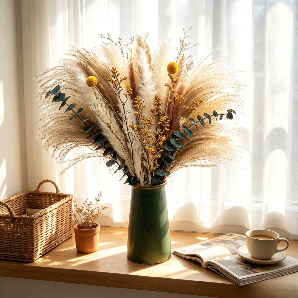 ช่อดอกไม้แห้ง, ช่อดอกไม้แห้งตก - Dried Flower Bunch บทวิจารณ์และราคา