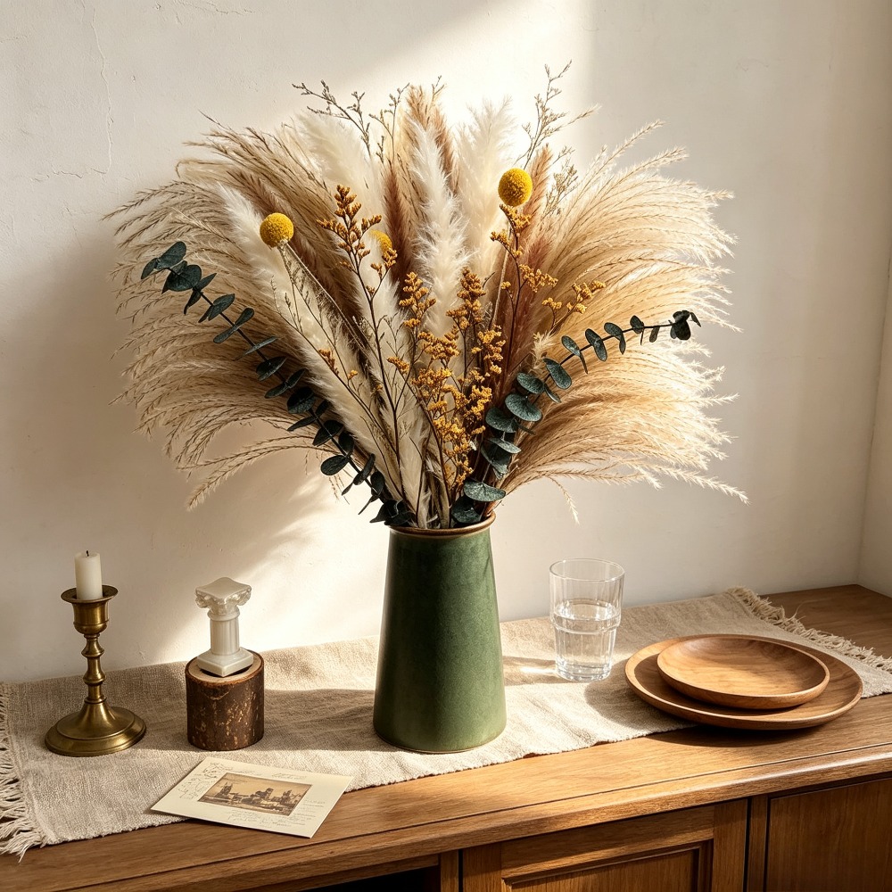 ช่อดอกไม้แห้ง, ช่อดอกไม้แห้งตก - Dried Flower Bunch บทวิจารณ์และราคา
