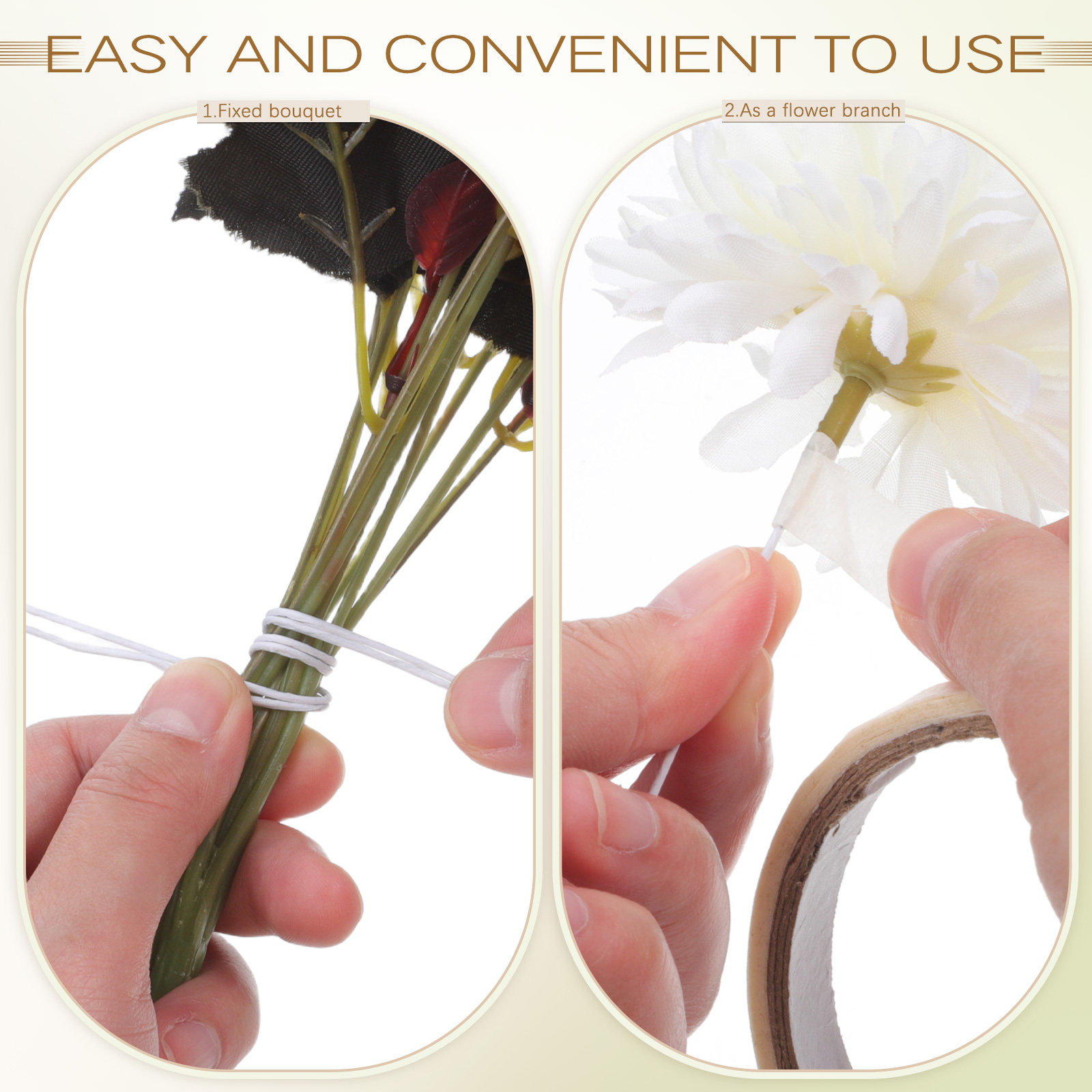 ลวดเหล็กสำหรับจัดดอกไม้ 100 ชิ - Wire Stem Florist บทวิจารณ์และราคา