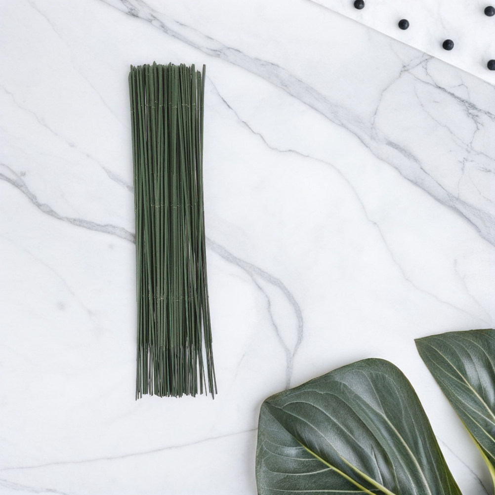 ลวดจัดดอกไม้สีเขียว 100 ชิ้น ล - Wire Stem Florist บทวิจารณ์และราคา