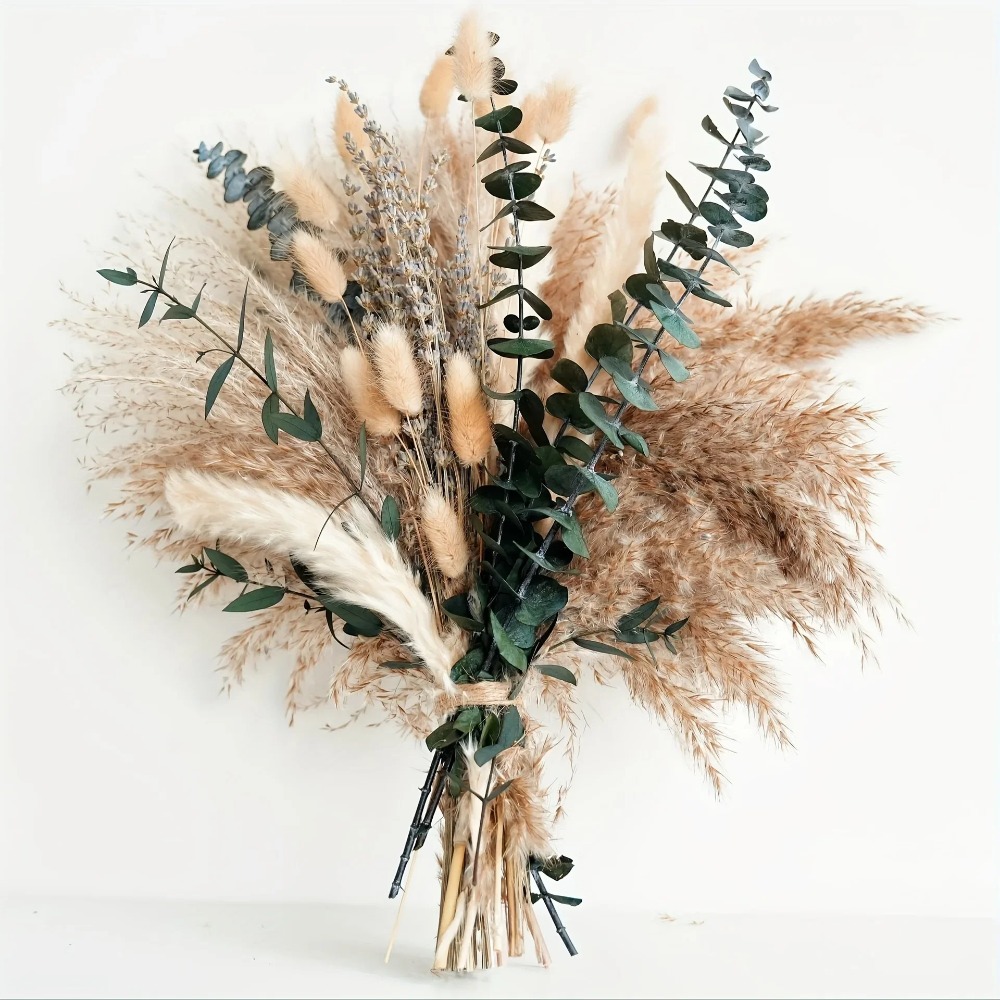 80 ชิ้นดอกไม้แห้งธรรมชาติช่อดอ - Dried Flower Bunch บทวิจารณ์และราคา