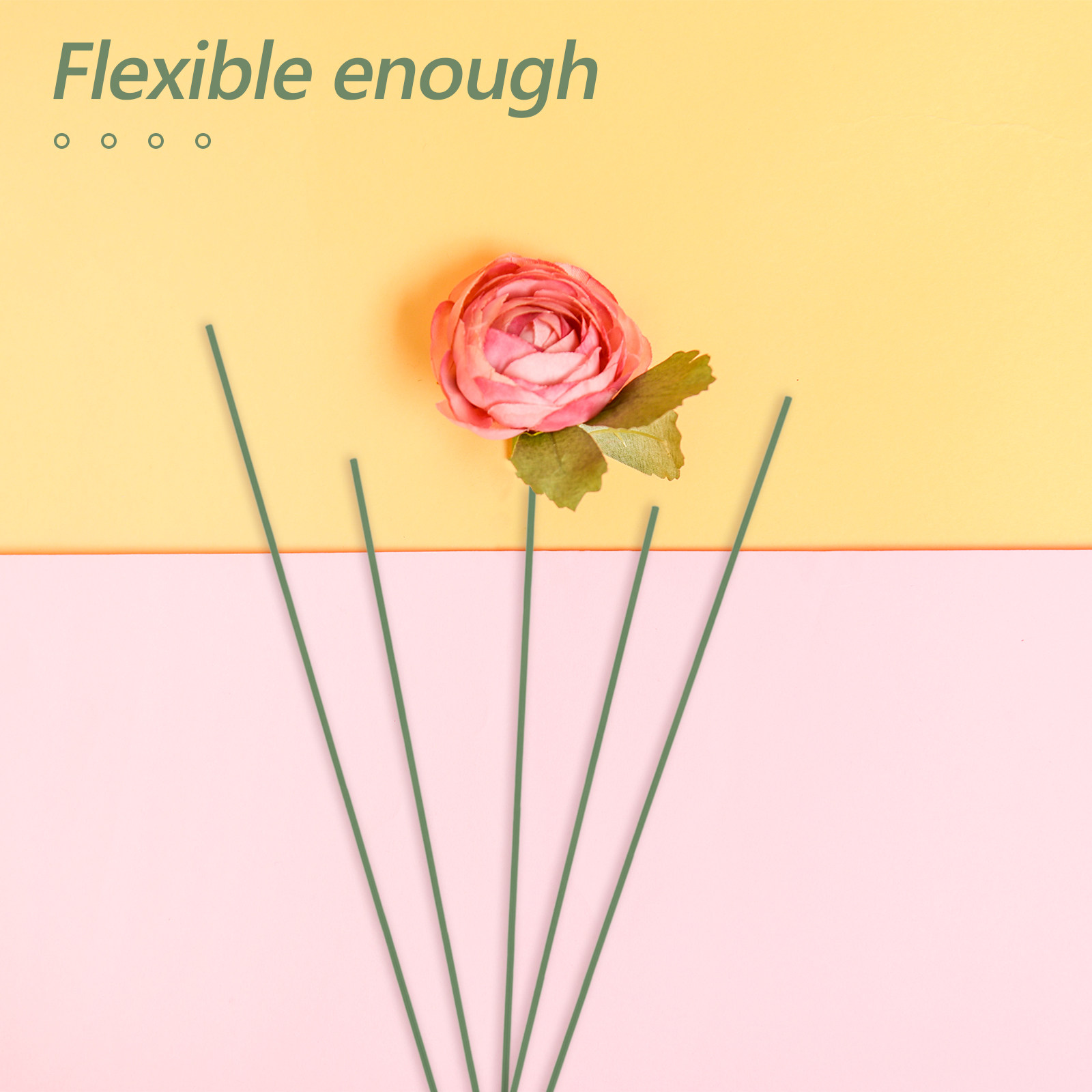 ลวดจัดดอกไม้สีเขียวแบบห่อ 250  - Wire Stem Florist บทวิจารณ์และราคา