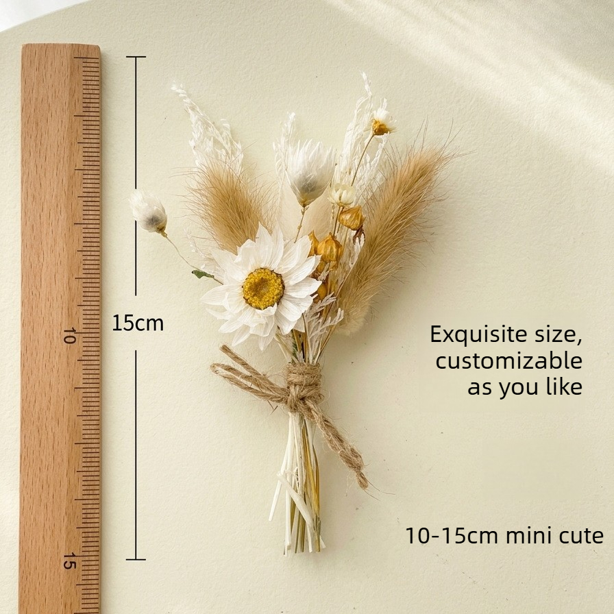 ช่อดอกไม้แห้งขนาดเล็ก ธรรมชาติ - Dried Flower Bunch บทวิจารณ์และราคา